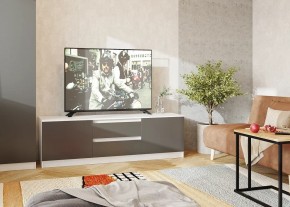 Тумба ТВ большая Парус (Белый/Графит) в Тюмени - tumen.ok-mebel.com | фото 2
