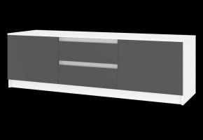 Тумба ТВ большая Парус (Белый/Графит) в Тюмени - tumen.ok-mebel.com | фото 4