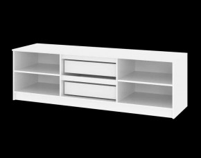 Тумба ТВ большая Парус (Белый/Графит) в Тюмени - tumen.ok-mebel.com | фото 5