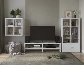 ТВ-тумба Энкель ТВ16, тамбурат, цвет белый в Тюмени - tumen.ok-mebel.com | фото 4