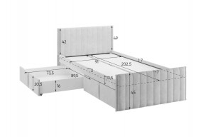 ТВИКС Кровать с ящиками 900 в Тюмени - tumen.ok-mebel.com | фото 3