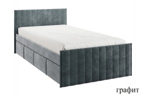 ТВИКС Кровать с ящиками 900 (графит) в Тюмени - tumen.ok-mebel.com | фото