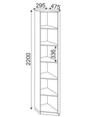 Угловая секция Глэдис М25 (ЯШС/Белый) в Тюмени - tumen.ok-mebel.com | фото 2