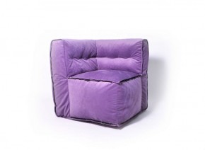 Угловое модульное бескаркасное кресло Комфорт (Фиолет велюр) в Тюмени - tumen.ok-mebel.com | фото