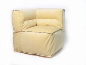 Угловое модульное бескаркасное кресло Комфорт (Желтый велюр) в Тюмени - tumen.ok-mebel.com | фото