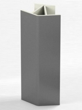 Угловое соединение для цоколя 135 гр. h100 мм (Алюминий, Белый, Черный, Сонома) в Тюмени - tumen.ok-mebel.com | фото 1