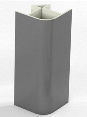 Угловое соединение для цоколя 90 гр. h100 мм (Алюминий, Белый, Черный, Сонома) в Тюмени - tumen.ok-mebel.com | фото 1