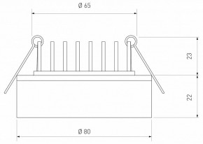 Встраиваемый светильник Elektrostandard  a032751 в Тюмени - tumen.ok-mebel.com | фото 4