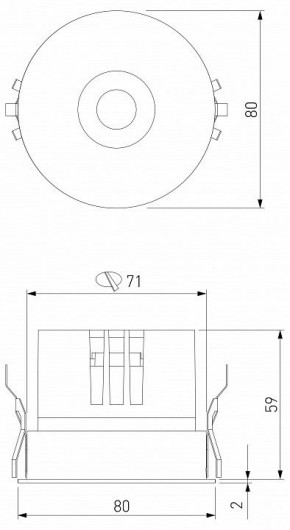 Встраиваемый светильник Elektrostandard Bliss a069408 в Тюмени - tumen.ok-mebel.com | фото 8