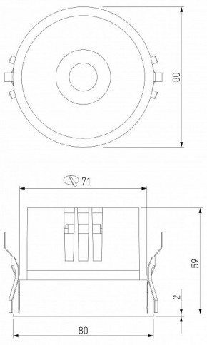 Встраиваемый светильник Elektrostandard Forte a069412 в Тюмени - tumen.ok-mebel.com | фото 7