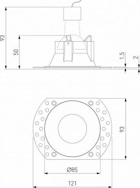 Встраиваемый светильник Elektrostandard Renzo a067528 в Тюмени - tumen.ok-mebel.com | фото 3