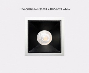 Встраиваемый светильник Italline IT06-6020 IT06-6020 black 3000K + IT06-6021 black в Тюмени - tumen.ok-mebel.com | фото 3