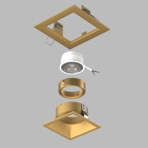 Встраиваемый светильник Lightstar Domino D51303GMOD в Тюмени - tumen.ok-mebel.com | фото 3
