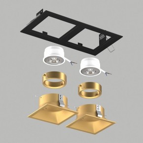 Встраиваемый светильник Lightstar Domino D5270303GMOD в Тюмени - tumen.ok-mebel.com | фото 3