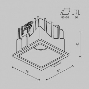 Встраиваемый светильник Maytoni Alfa LED DL043-01-10W4K-SQ-B-1 в Тюмени - tumen.ok-mebel.com | фото 11
