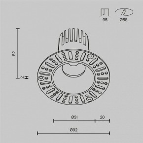 Встраиваемый светильник Maytoni Dip DL119-10W-2.7K-TRS-W в Тюмени - tumen.ok-mebel.com | фото 10