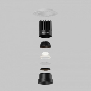 Встраиваемый светильник Maytoni Dip DL121-15W-4K-TRS-B в Тюмени - tumen.ok-mebel.com | фото 8