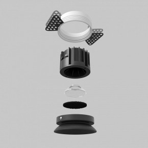Встраиваемый светильник Maytoni Round DL058-12W2.7K-TRS-B в Тюмени - tumen.ok-mebel.com | фото 5