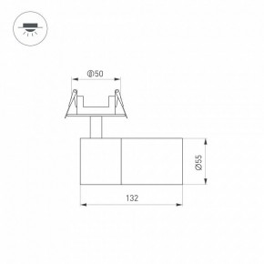 Встраиваемый светильник на штанге Arlight LGD-ARTEMIS-BUILT-FLAP-R55-12W 051796 в Тюмени - tumen.ok-mebel.com | фото 6