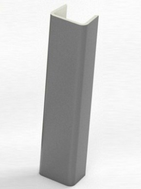 Торцевая заглушка  для цоколя h100 мм (Алюминий, Белый, Черный, Сонома) в Тюмени - tumen.ok-mebel.com | фото