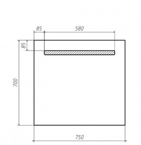 Зеркало Good Light 75 с подсветкой Домино (GL7007Z) в Тюмени - tumen.ok-mebel.com | фото 2