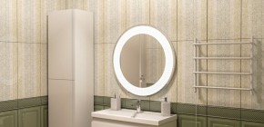 Зеркало Мехико 720х720 с подсветкой Домино (GL7020Z) в Тюмени - tumen.ok-mebel.com | фото 7